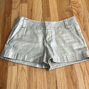 Silver Alice + Olivia Shorts